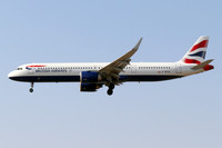 British Airways Airbus A321-251NX G-NEOU (2022)