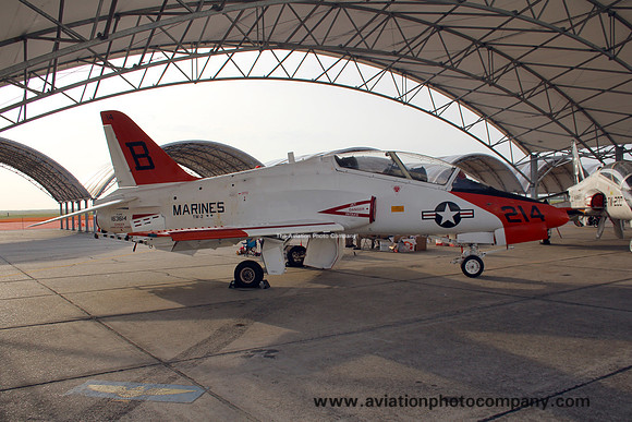 US Marines TW-2 McDonnell Douglas T-45C Goshawk 163614/B-214 at the NAS Kingsville Airshow (2016)