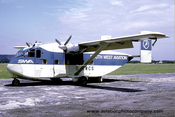 South West Aviation Short Skyvan G-AWCS (1970)