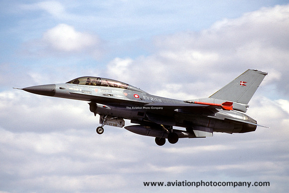 Danish Air Force GD F-16B Fighting Falcon ET-208 (1995)