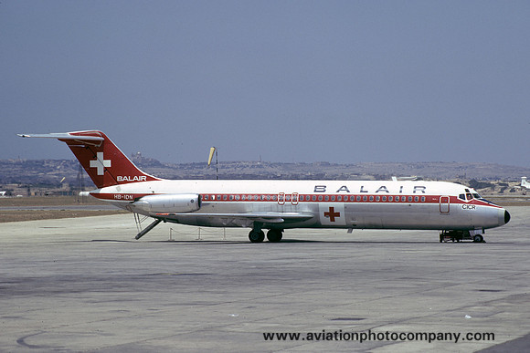 Balair/CICR Douglas DC-9-33 HB-IDN at Malta Luqa IAP