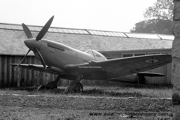 RAF Supermarine Spitfire LF.XVIe SL721 displayed at the Montagu Motor Museum (1956)
