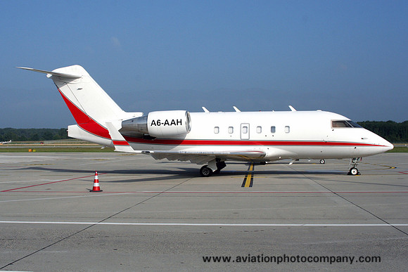 Elite Jets Canadair 604 Challenger A6-AAH at Geneva (2008)