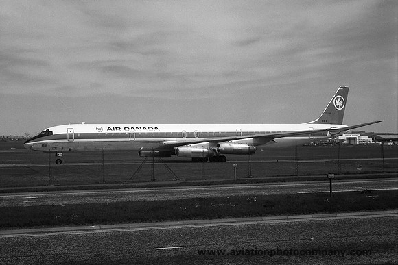 Air Canada Douglas DC-8-63 CF-TIO at Prestwick (1973)