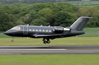 Elangeni Gmbh Bombardier Challenger 604 D-AEOM at Prestwick (2024)