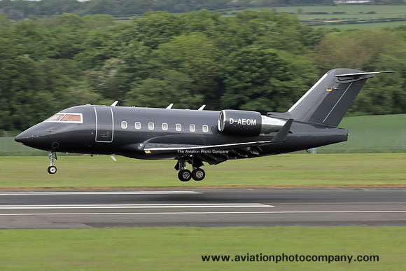 Elangeni Gmbh Bombardier Challenger 604 D-AEOM at Prestwick (2024)