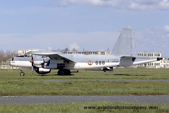 French Navy Lockheed SP-2H Neptune 144688 displayed at Rochefort (1987)