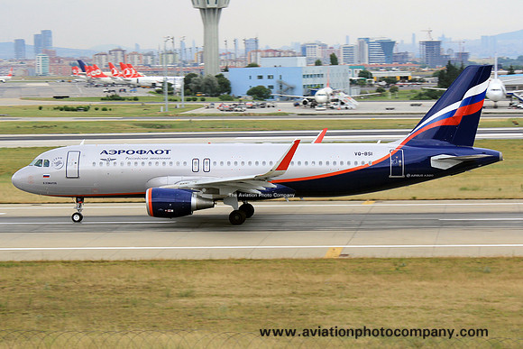 Aeroflot Airbus A320-200 VQ-BSI at Istanbul Attaturk (2014)