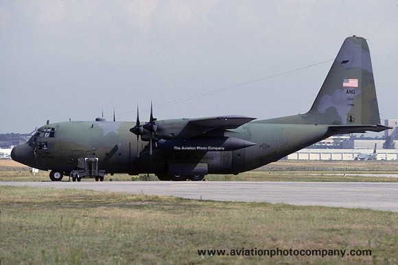 USAF West Virginia ANG 167 AS Lockheed C-130E Hercules 63-7881 at Rhein Main (1992)