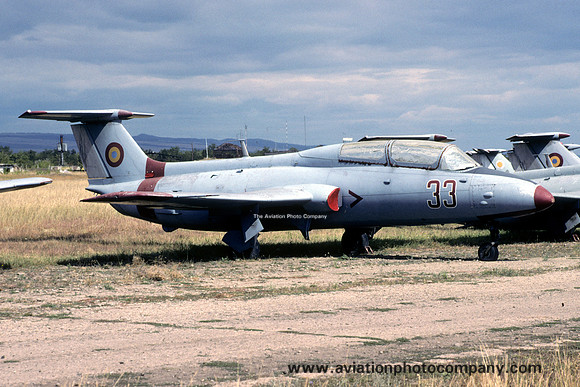 Romanian Air Force Aero L-29 33 stored at Boboc (2003)
