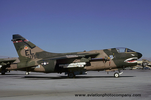 USAF 23 TFW 76 TFS LTV A-7D Corsair 74-1757/EL at Nellis AFB (1980)