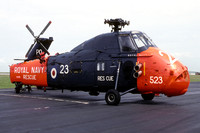 Royal Navy SFDO Westland Wessex HAS.1 XS876/PO523 at RNAS Culdrose (2000)