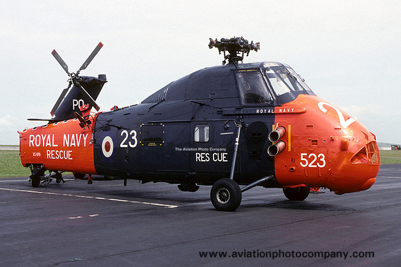 Royal Navy SFDO Westland Wessex HAS.1 XS876/PO523 at RNAS Culdrose (2000)