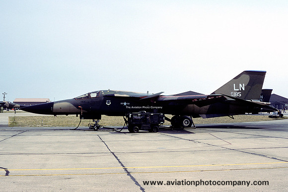 USAF 48 TFW 492 TFS GD F-111F Aardvark 74-0185/LN at RAF Lakenheath (1980)