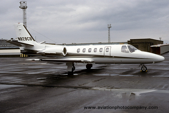 JJB Sports Cessna 550 Citatoin Bravo N829CB at Prestwick (1998)