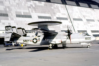 US Navy VAW-124 Grumman E-2C Hawkeye 160418/NH-600 at NAS Moffett Field (1980)