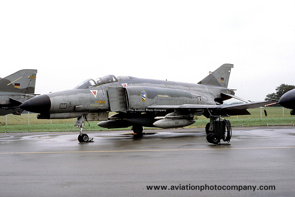 German Air Force JG74 McDonnell F-4F Phantom 37+96 at IAT Fairford (1987)