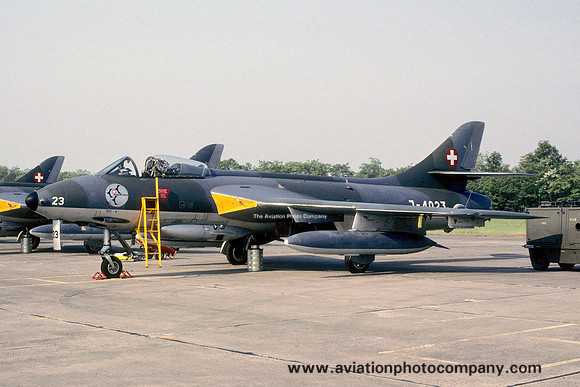 Swiss Air Force Patrouille Suisse Hawker Hunter F.58 J-4023 (1989)