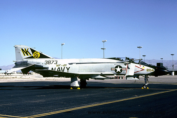 US Navy VF-21 McDonnell F-4J Phantom 153873/NK-204 (1980)