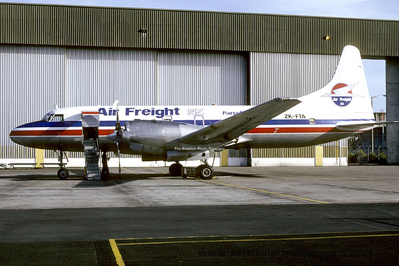 Air Freight New Zealand Convair 580 ZK-FTA (1993)