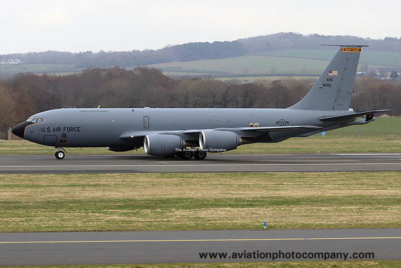 USAF Pennsylvania ANG 171 ARW Boeing KC-135T Stratotanker 58-0112 at Prestwick (2024)