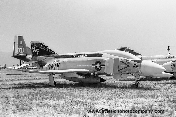US Navy VF-101 McDonnell F-4N Phantom 150425/NF-101 at MASDC Davis Monthan (1978)