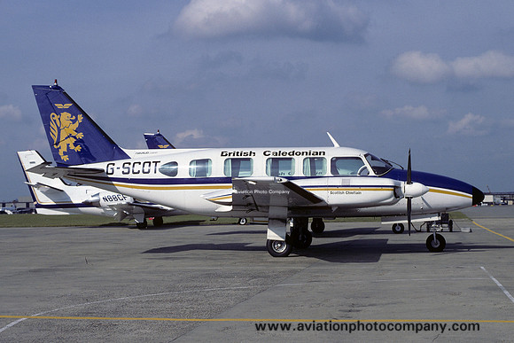 British Caledonian Airways Piper PA-31-350 Navajo Chieftain G-SCOT (1979)