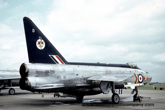RAF 92 Squadron English Electric Lightning F.2 XN786/D (1964)