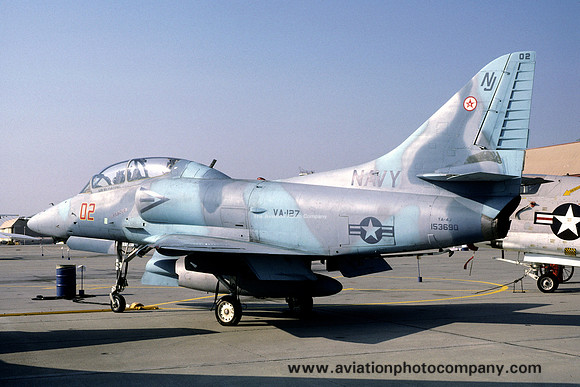 US Navy VA-127 Douglas TA-4J 153690/NJ-02 (1982)