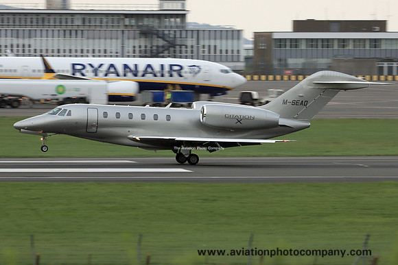 Cessna 750 Citation X M-SEAO at Prestwick (2023)