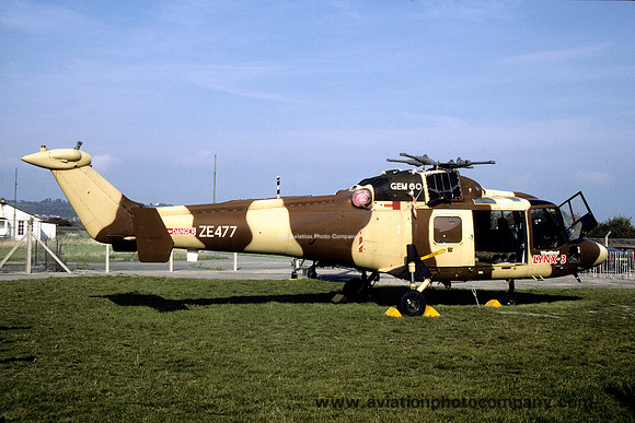 Westland Lynx 3 ZE477 at the International Helicopter Museum (1990)