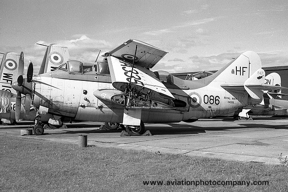 Royal Navy 847 Squadron Fairey Gannet AS.1 XA335 at Abbotsinch AHU (1959)