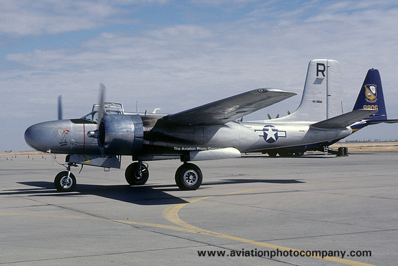 Douglas A-26C Invader N8036E/44-35696 at NAS Moffett Field (1980)