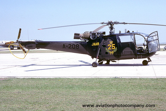 Dutch Air Force 298 Squadron Sud Alouette III A-208 (1989)