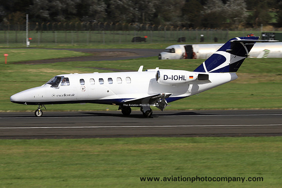 Excellent Air Cessna 525A CitationJet CJ2 D-IOHL at Prestwick (2024)