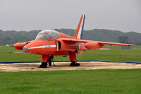 RAF Red Arrows Folland Gnat T.1 XP502 displayed at Kemble (2012)