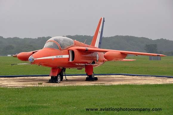 RAF Red Arrows Folland Gnat T.1 XP502 displayed at Kemble (2012)