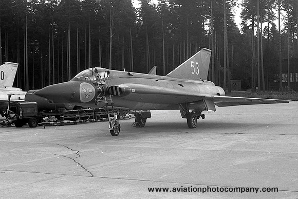 Swedish Air Force F21 SAAB J-35E Draken 35953/53 (1967)