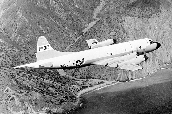 US Navy Lockheed YP-3C Orion 153443 Air to Air