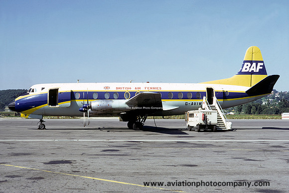 British Air Ferries Vickers 812 Viscount G-AVIW (1973)