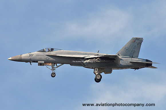 US Navy VFA-136 McDonnell Douglas F/A-18E Super Hornet 166827/AB-307 at NAS Oceana (2016)