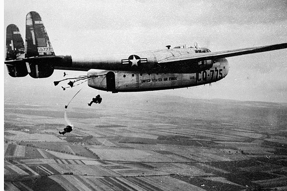 US Air Force Fairchild C-28A Packet 45-5775 Air to Air