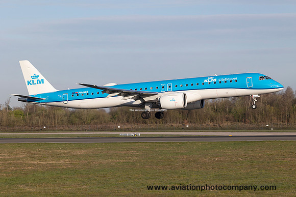 KLM Cityhopper Embraer E195-E2 PH-NXR at Manchester (2024)