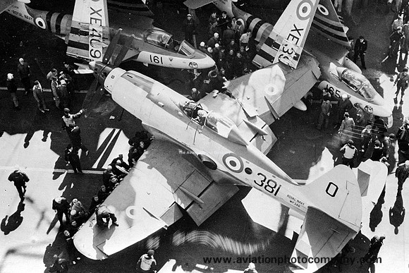 Royal Navy 831 Squadron Westland Wyvern S.4 VP346 on HMS Ark Royal (1957)