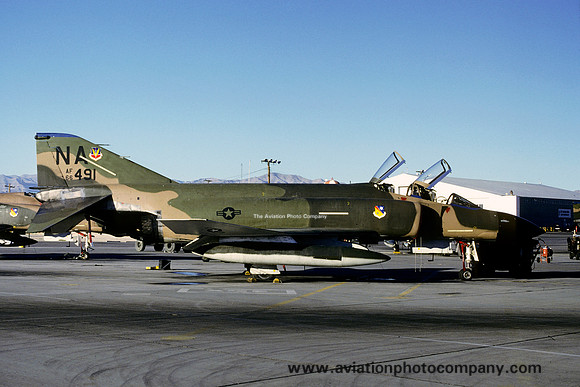 USAF 474 TFW 428 TFS McDonnell F-4D Phantom 66-7491/NA at Nellis AFB (1979)