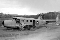 Royal Navy Beech Expeditor HD765 at Balado Bridge (1957)