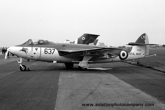 Royal Navy 738 Squadron AWA Sea Hawk FGA.4 WV831/LM637 (1958)