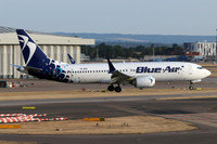 Blue Air Boeing 737-8 YR-MXD at London Heathrow (2022)