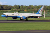 USAF 89 AW 1 AS Boeing C-32A 98-0002 at Prestwick (2023)
