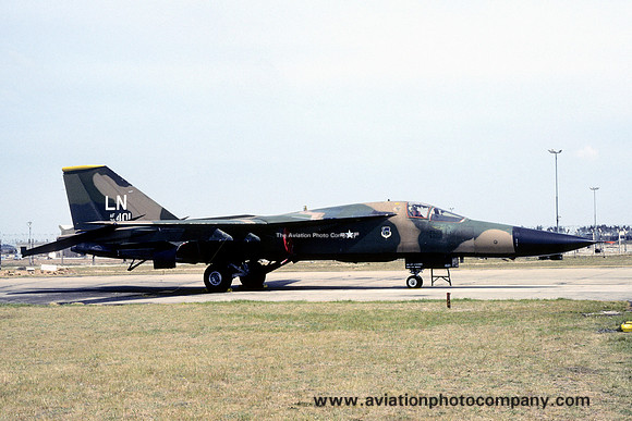 USAF 48 TFW 493 TFS General Dynamics F-111F Aardvark 70-2401/LN at RAF Lakenheath (1980)
